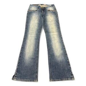 Y2K Azzure low-rise bootcut flare jeans